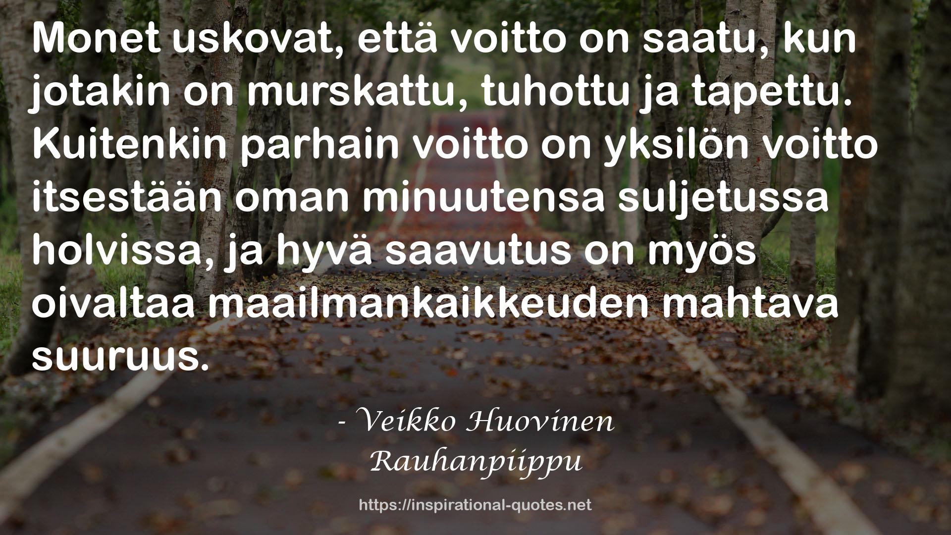 Rauhanpiippu QUOTES