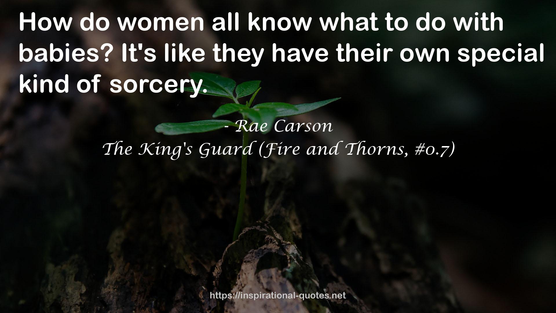 The King's Guard (Fire and Thorns, #0.7) QUOTES