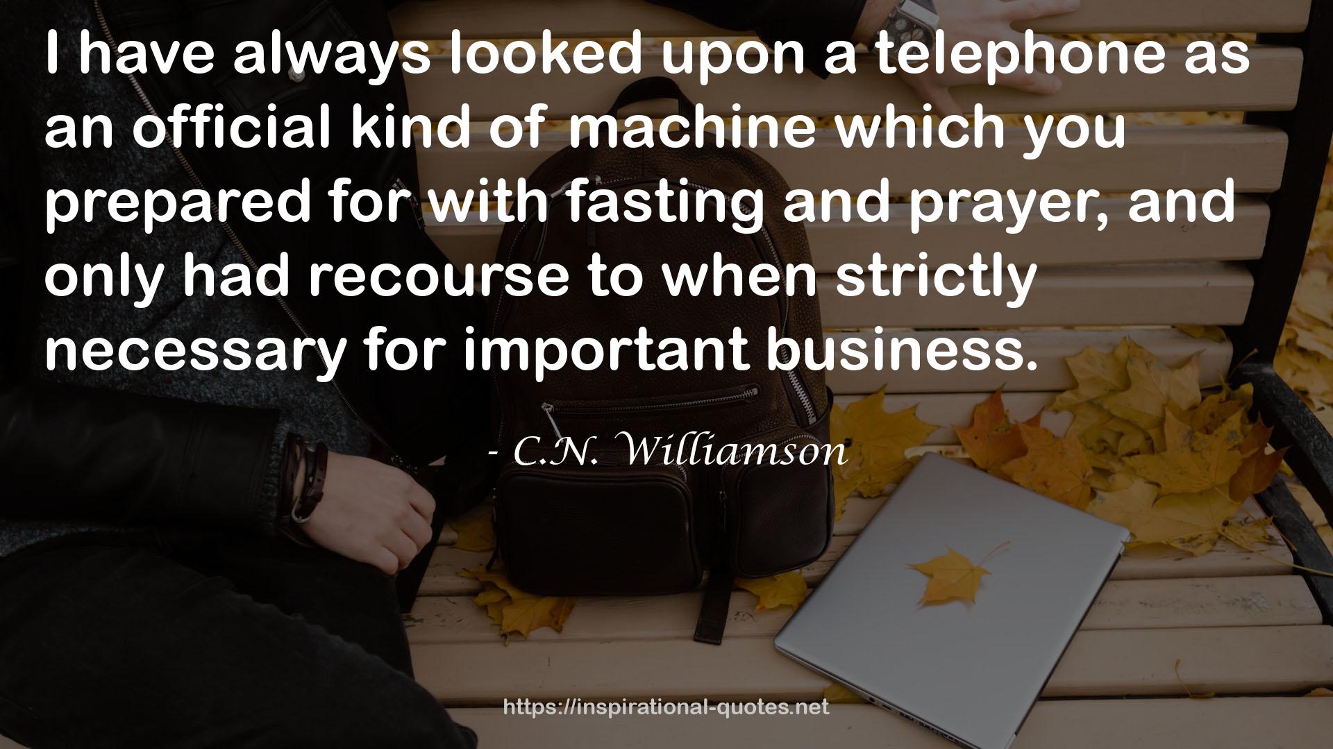 C.N. Williamson QUOTES