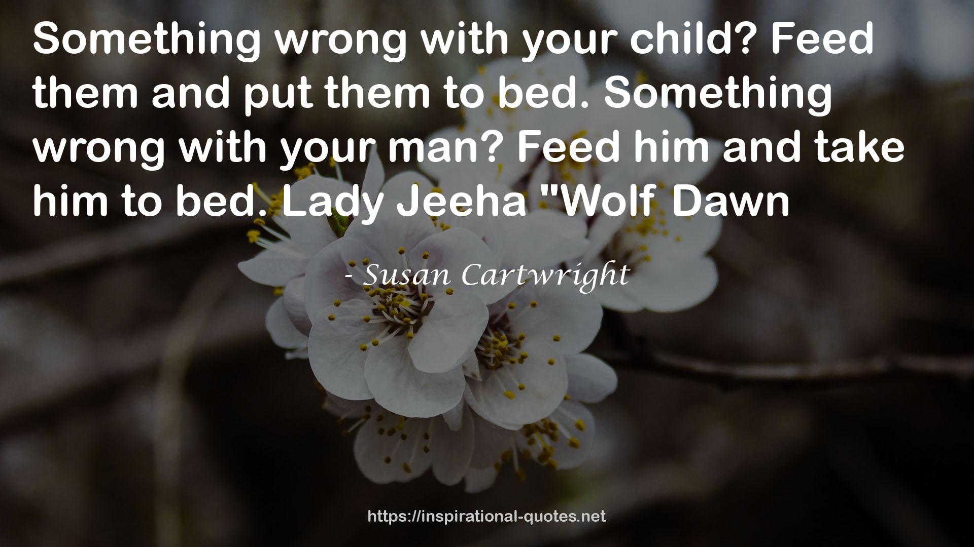 Susan Cartwright QUOTES