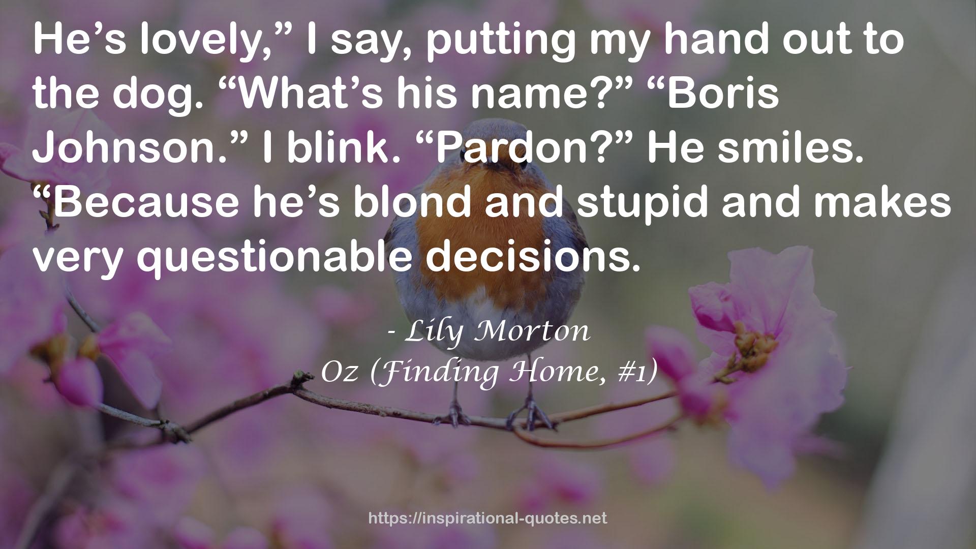 Oz (Finding Home, #1) QUOTES