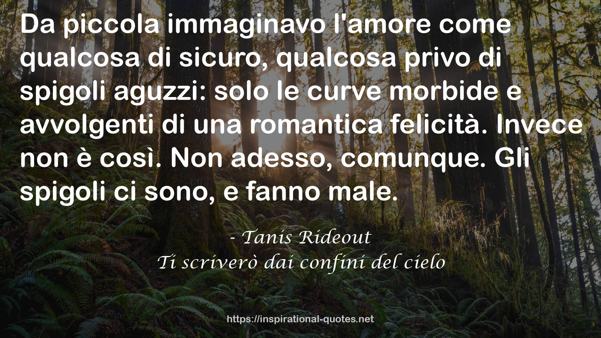 Ti scriverò dai confini del cielo QUOTES