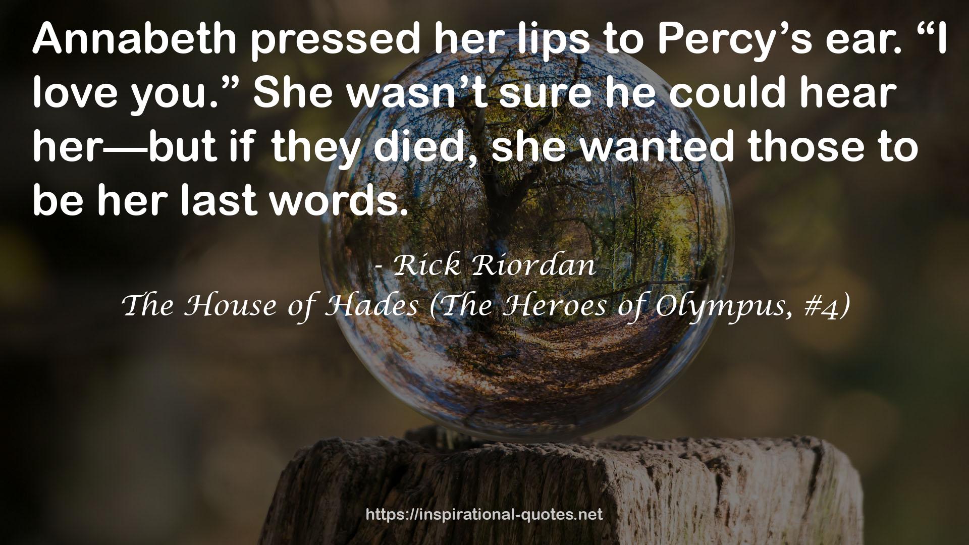 The House of Hades (The Heroes of Olympus, #4) QUOTES