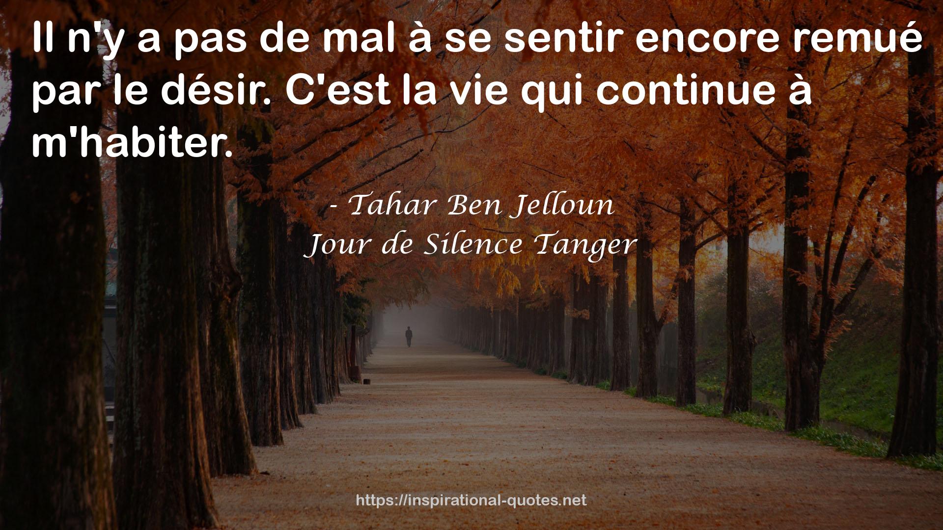 Jour de Silence Tanger QUOTES