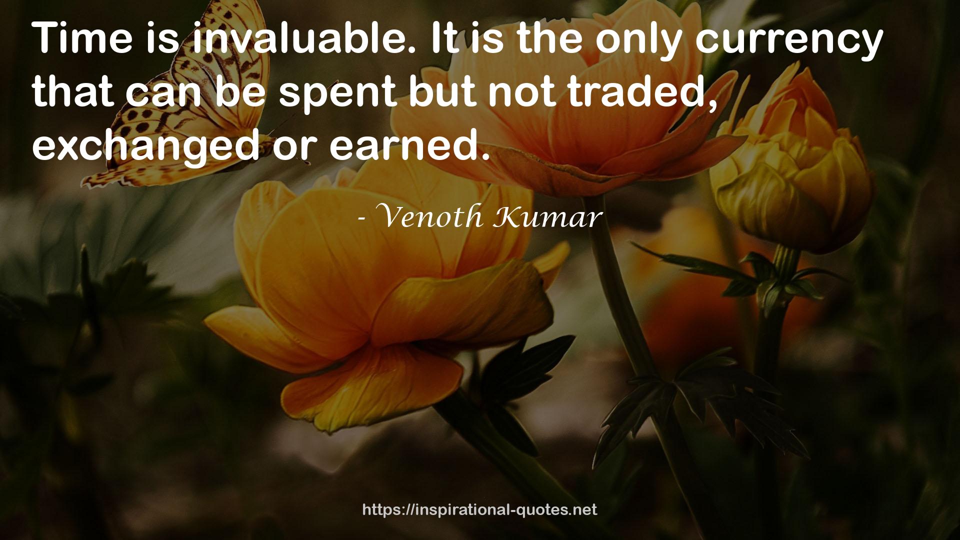 Venoth Kumar QUOTES