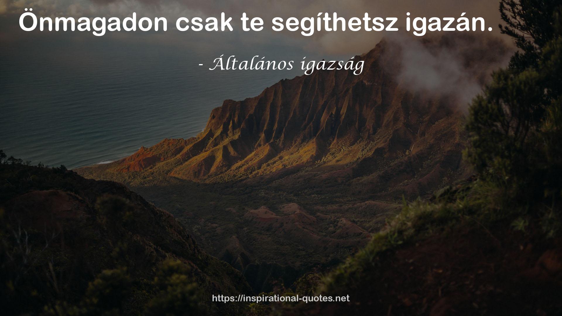 Általános igazság QUOTES