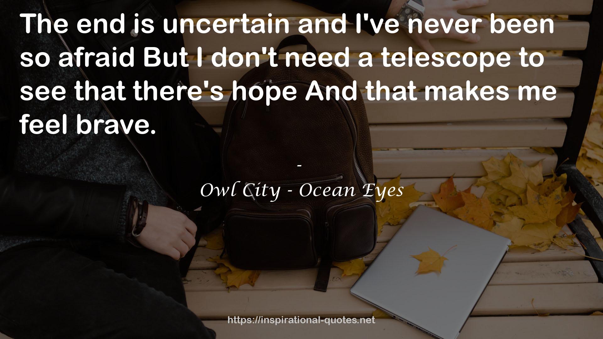 Owl City - Ocean Eyes QUOTES