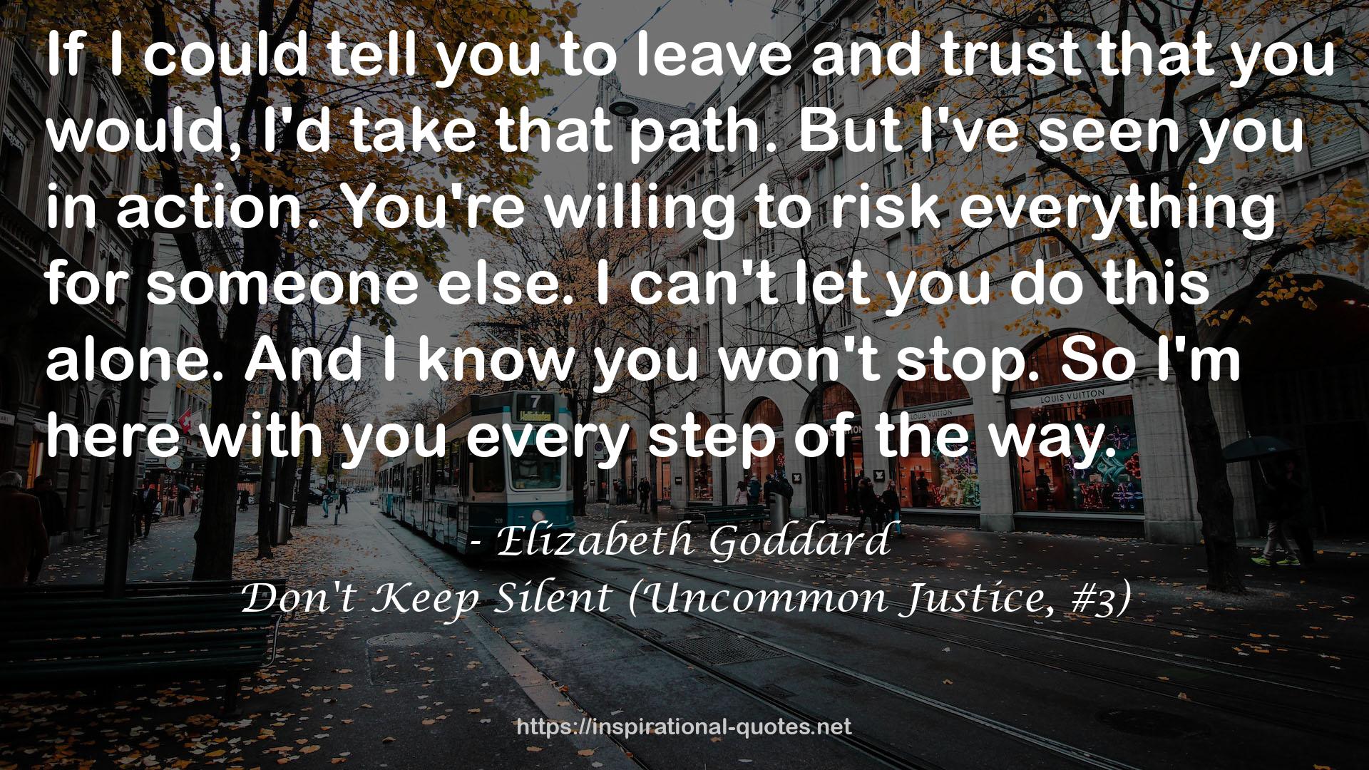 Don't Keep Silent (Uncommon Justice, #3) QUOTES