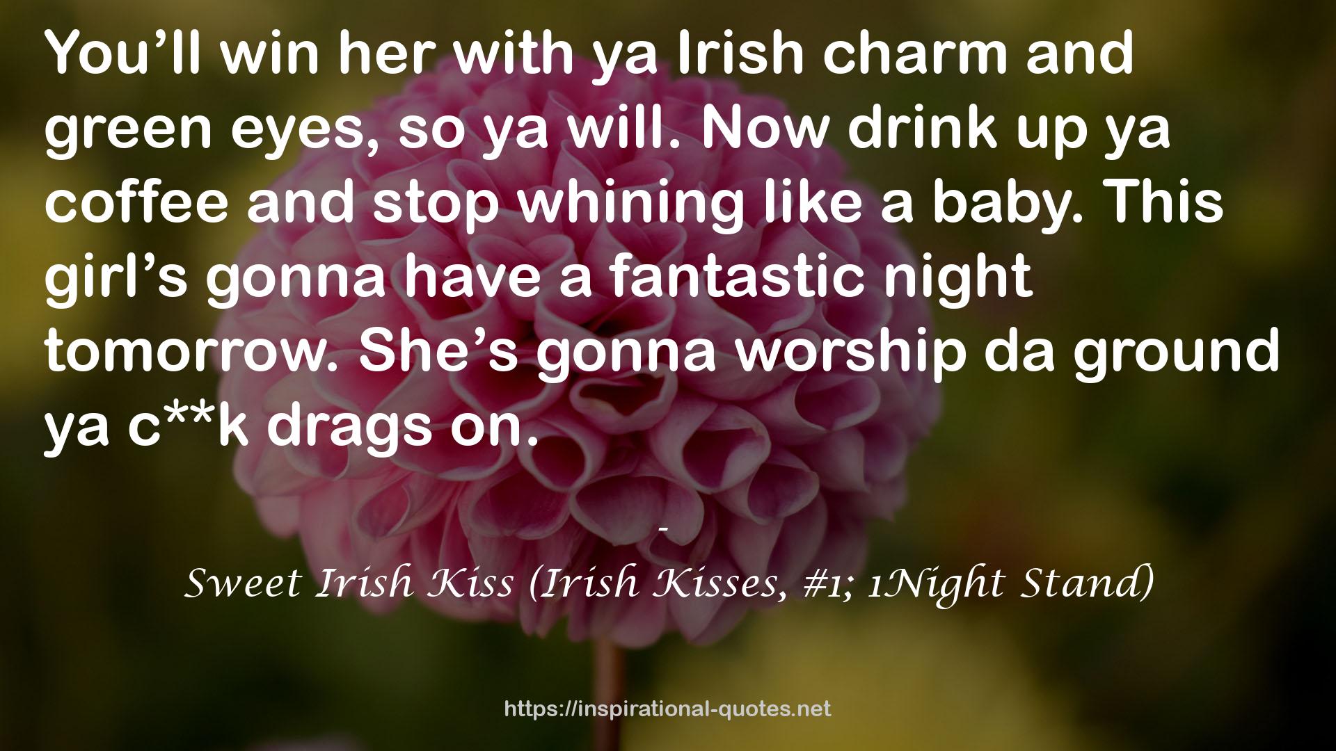 Sweet Irish Kiss (Irish Kisses, #1; 1Night Stand) QUOTES