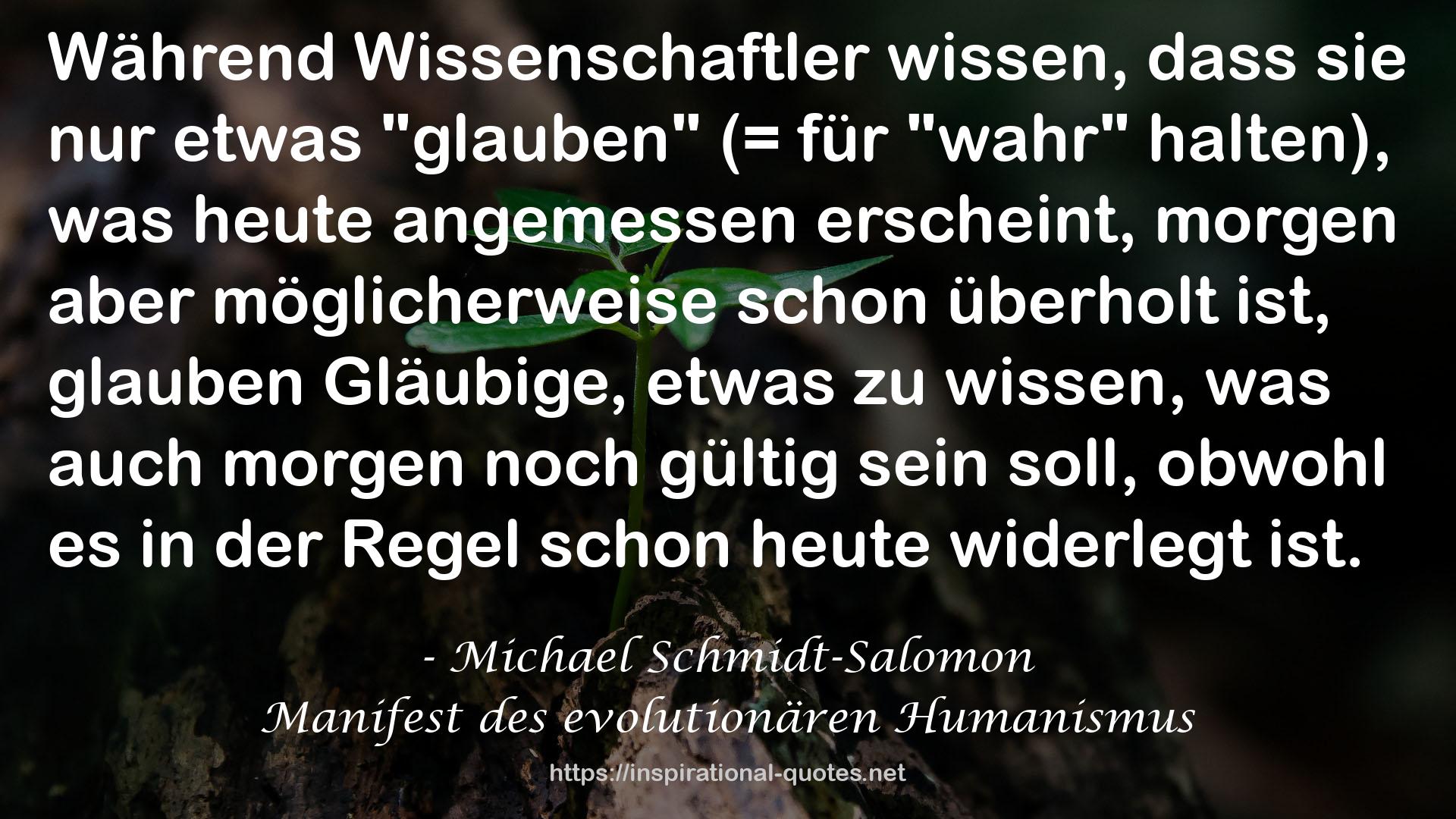 Michael Schmidt-Salomon QUOTES