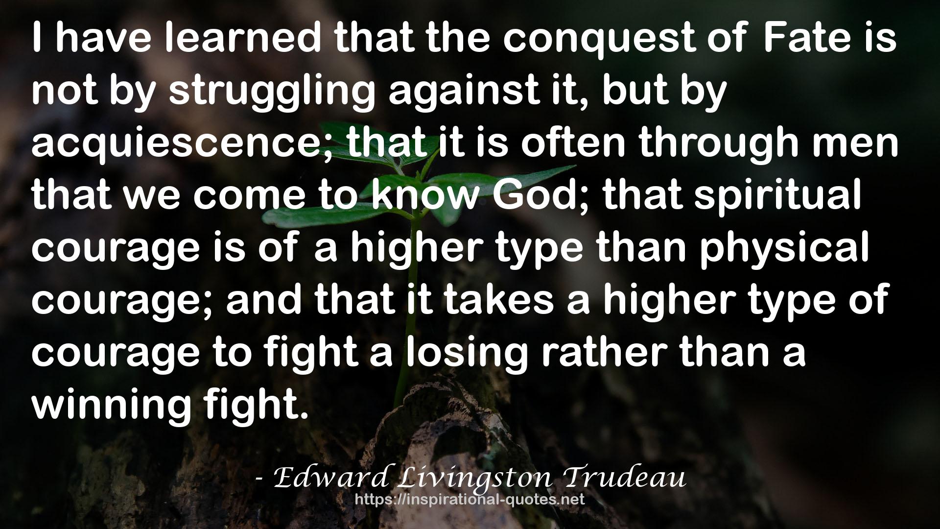 Edward Livingston Trudeau QUOTES