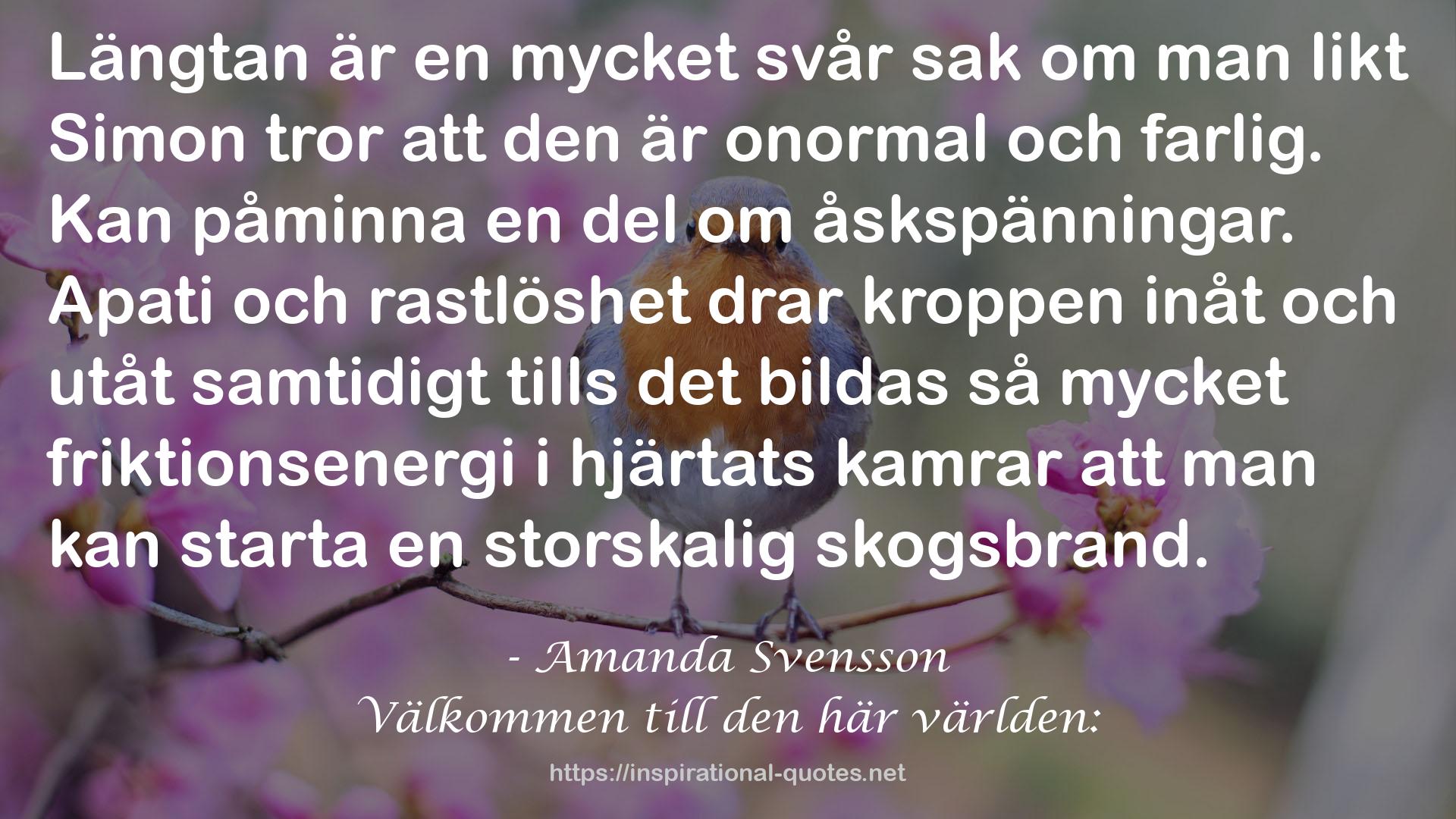 Amanda Svensson QUOTES