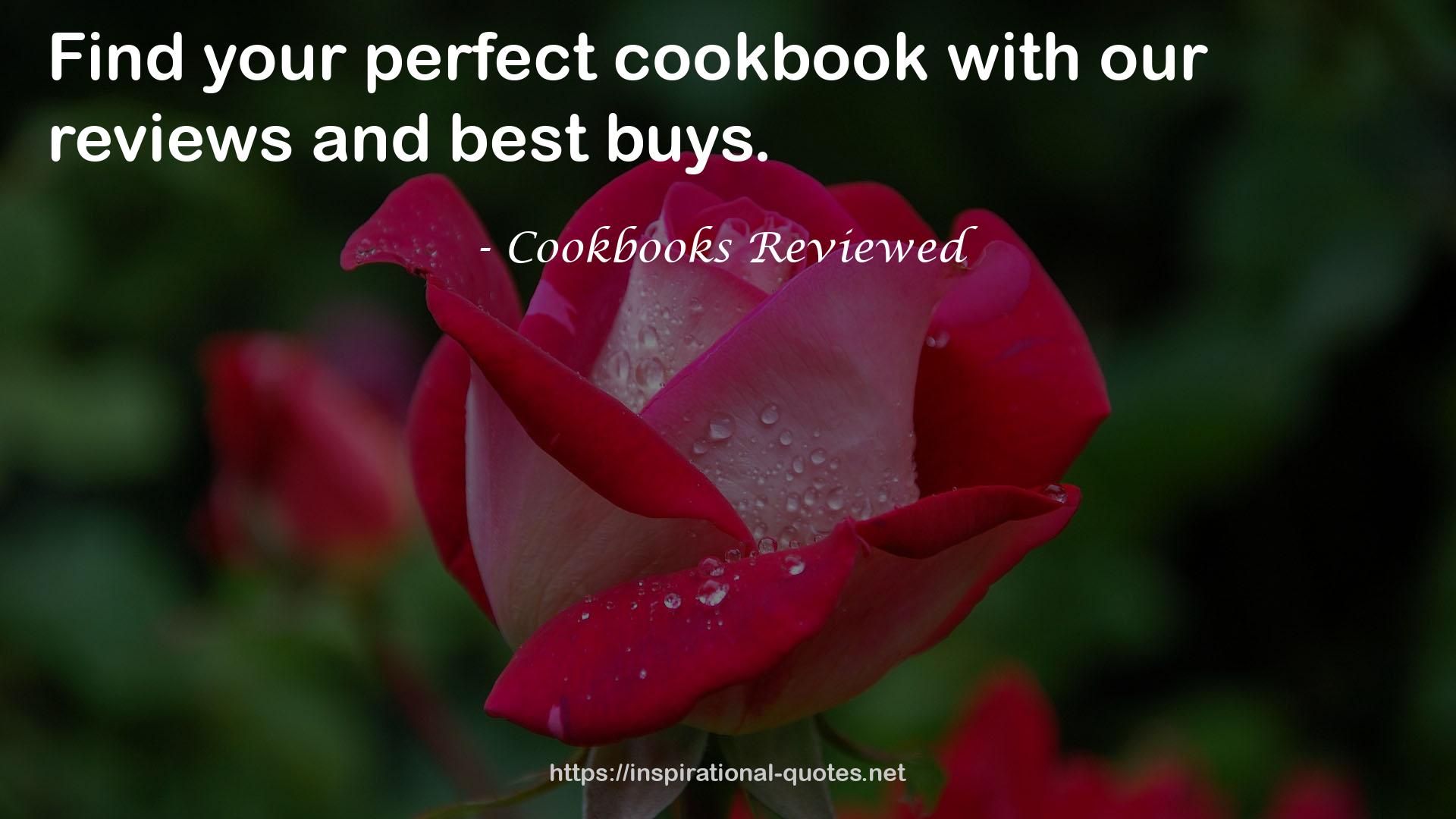 Cookbooks Reviewed QUOTES