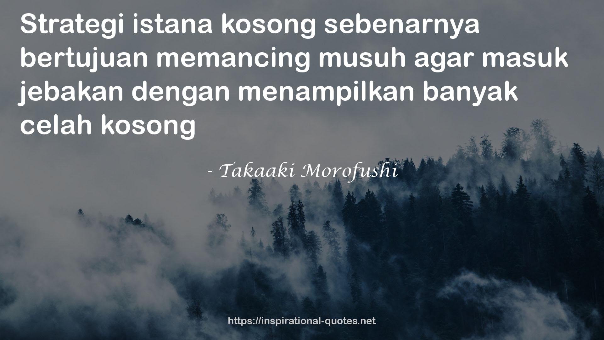 Takaaki Morofushi QUOTES