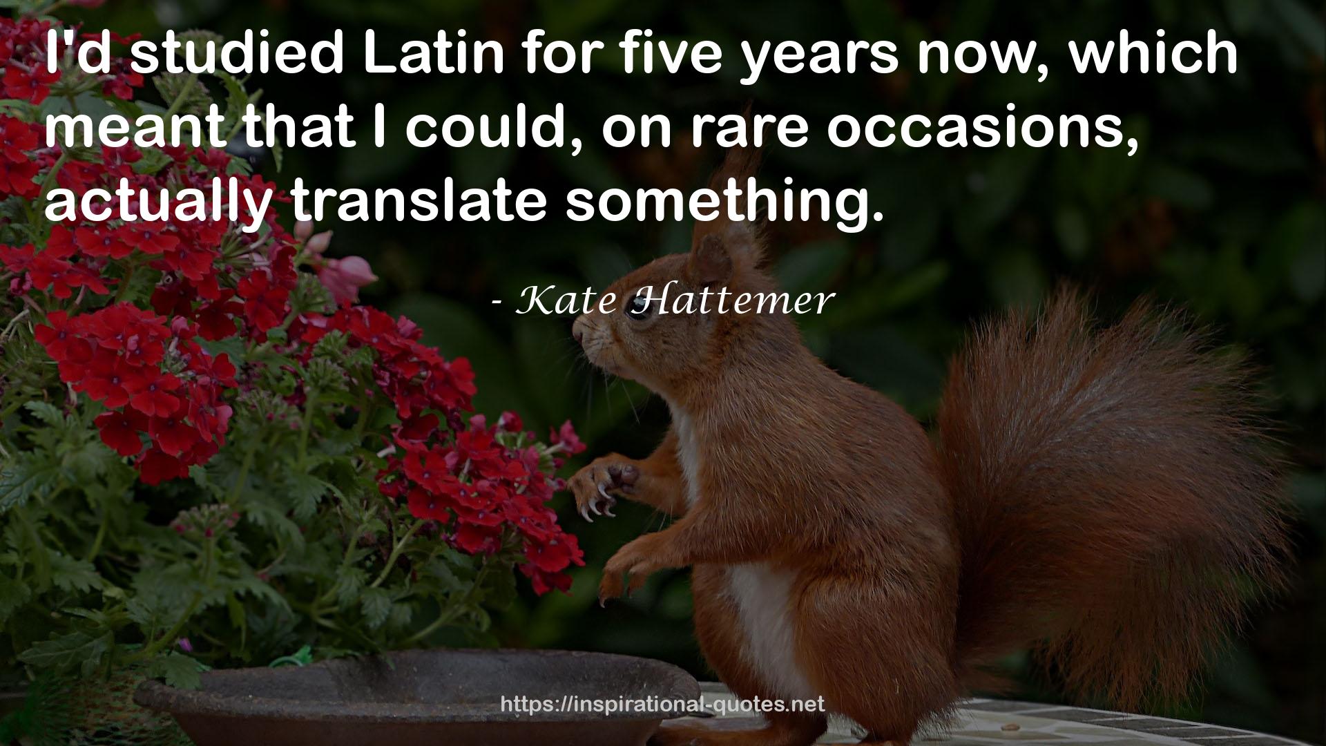 Kate Hattemer QUOTES