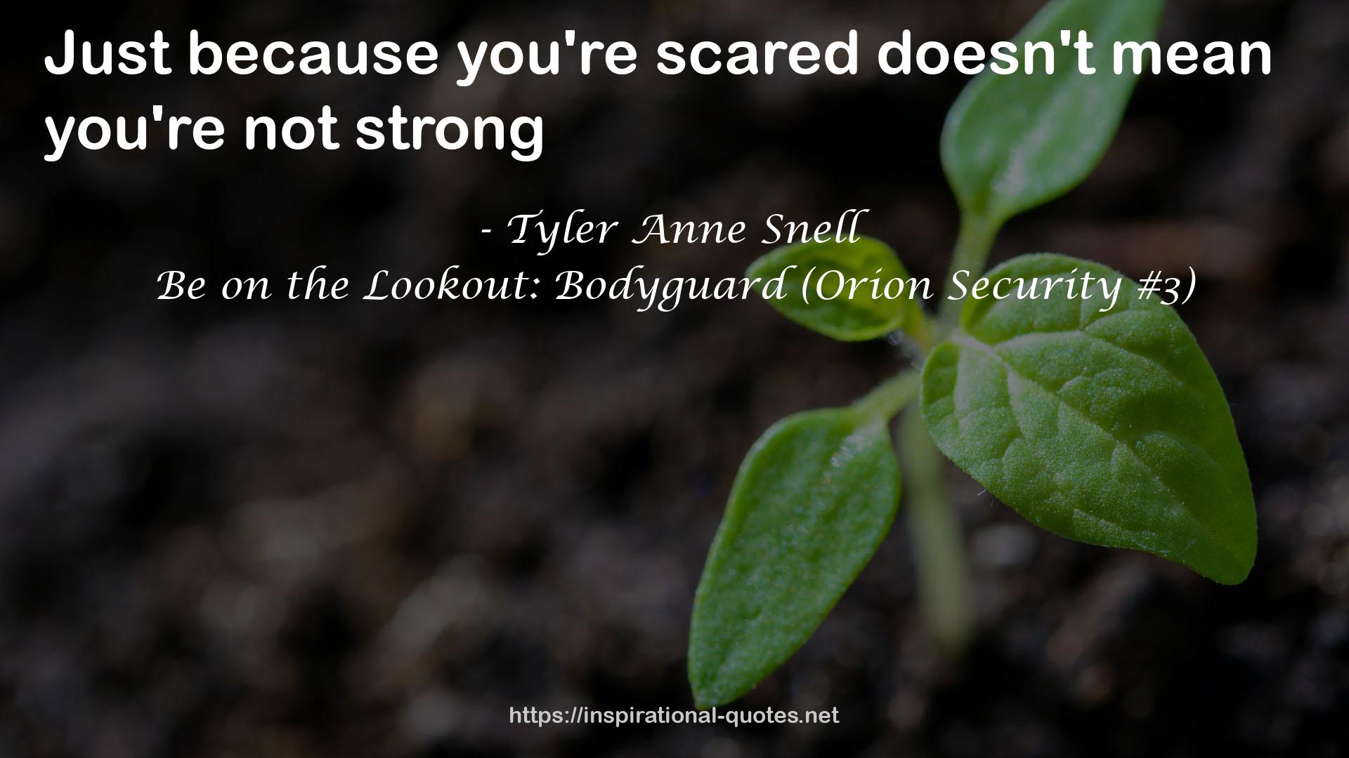 Be on the Lookout: Bodyguard (Orion Security #3) QUOTES