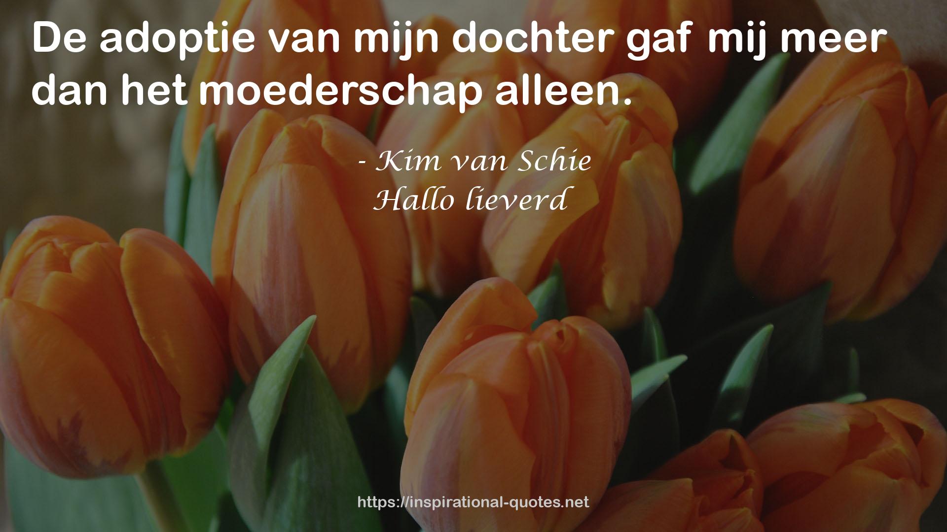 Hallo lieverd QUOTES