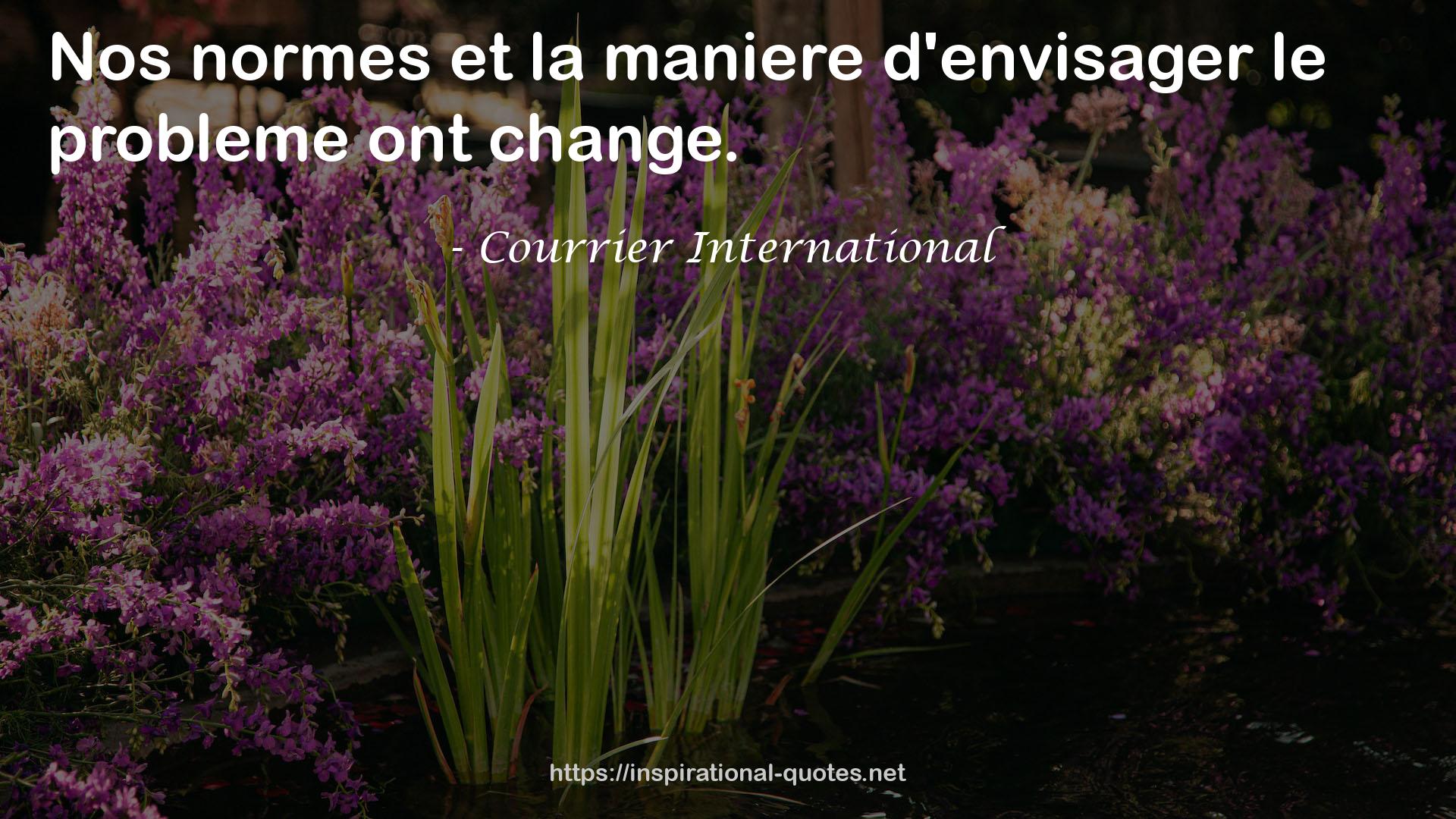 Courrier International QUOTES