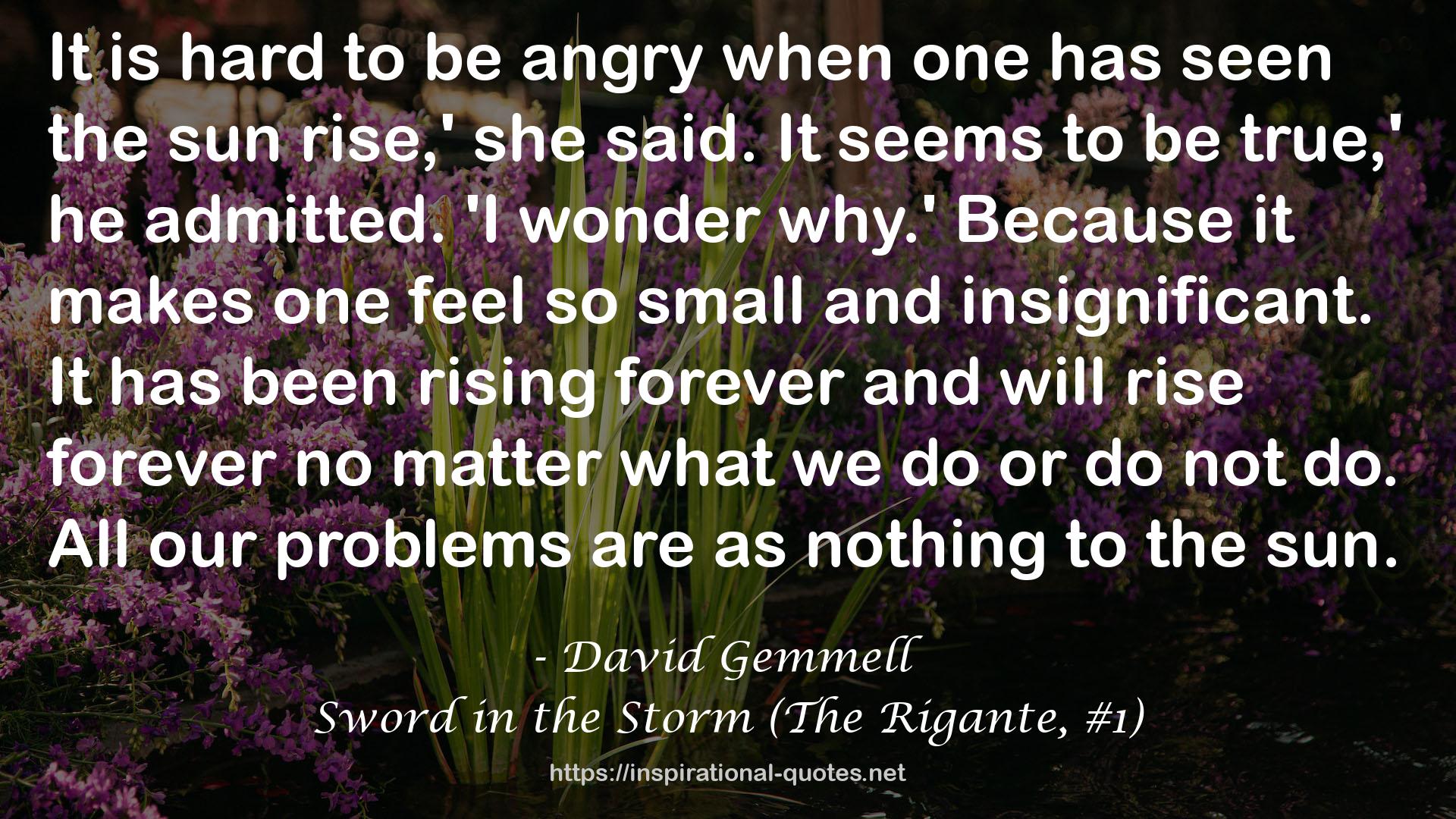 Sword in the Storm (The Rigante, #1) QUOTES