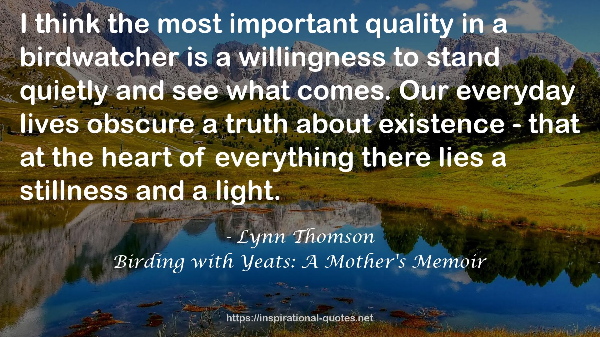 Birding with Yeats: A Mother's Memoir QUOTES