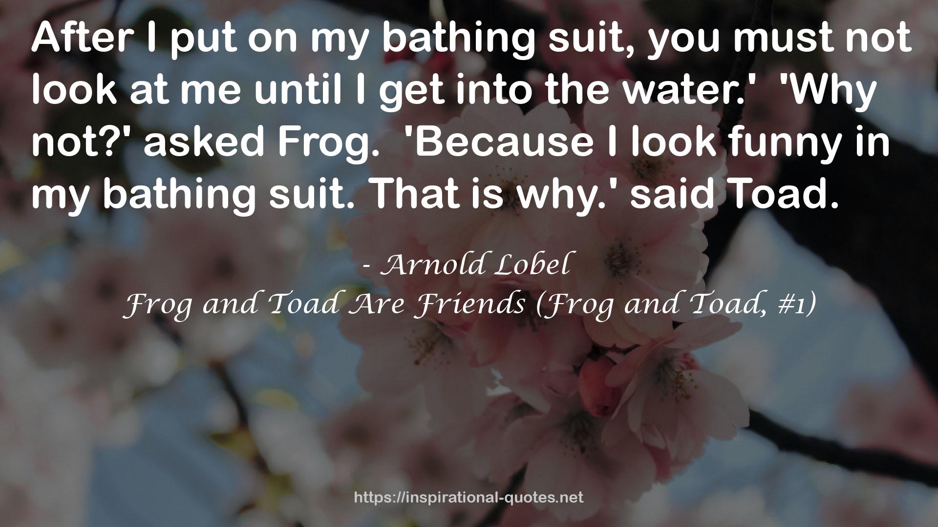Frog and Toad Are Friends (Frog and Toad, #1) QUOTES