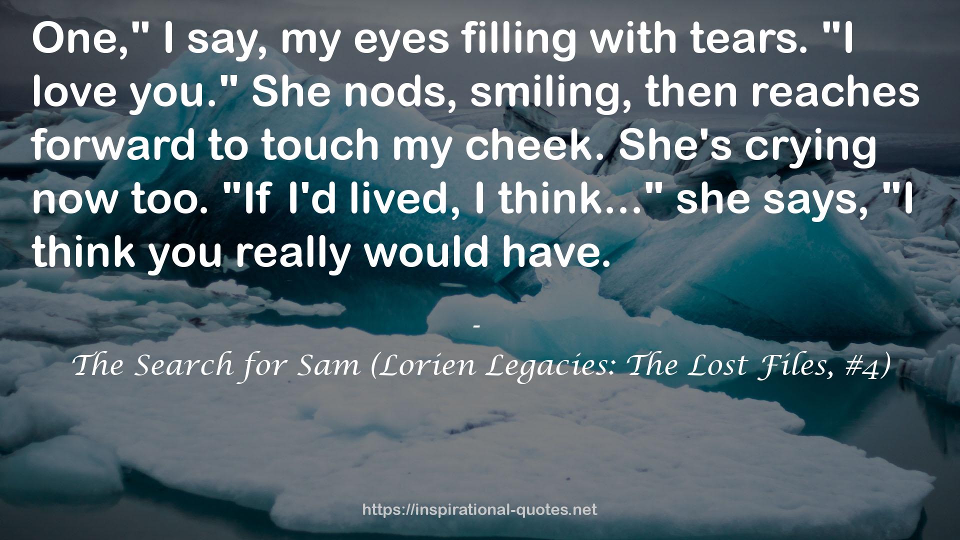 The Search for Sam (Lorien Legacies: The Lost Files, #4) QUOTES
