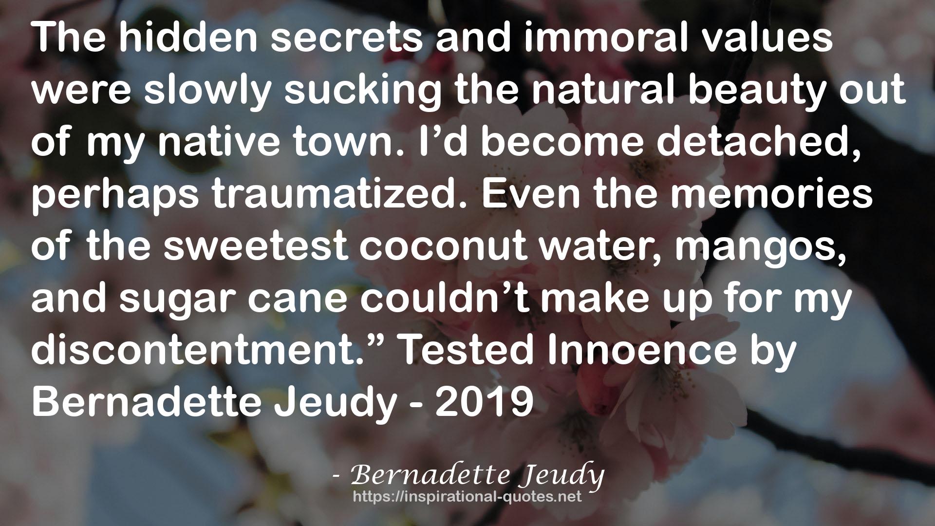 Bernadette Jeudy QUOTES