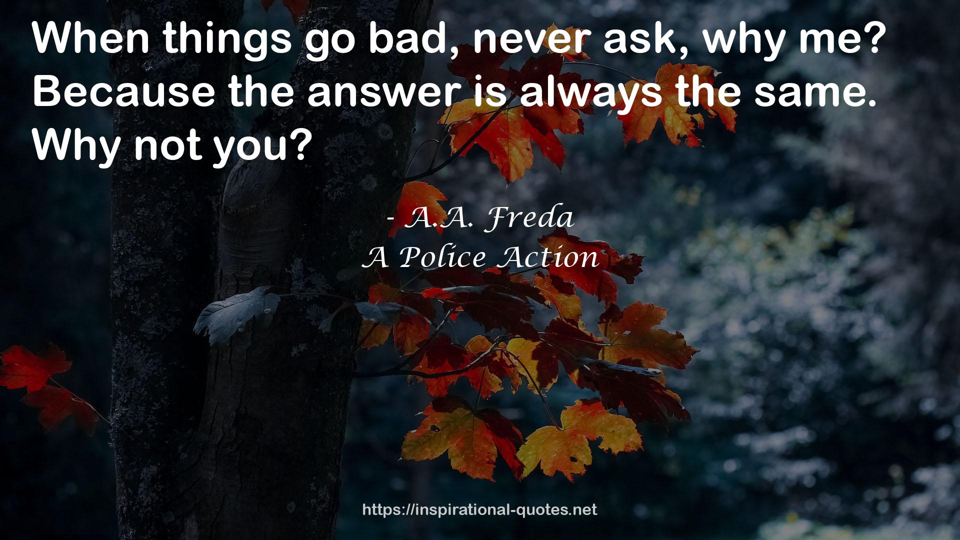A Police Action QUOTES