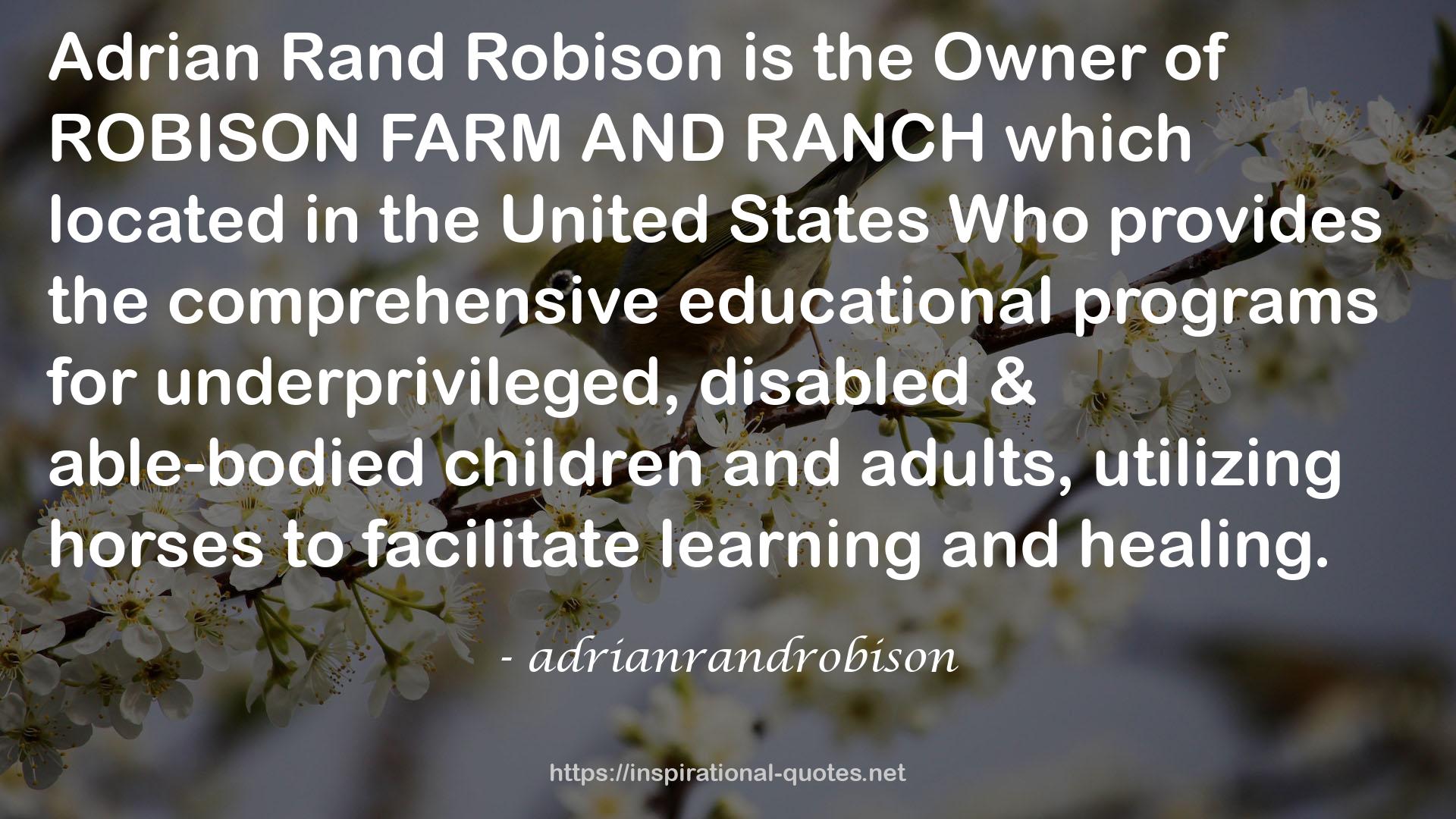 adrianrandrobison QUOTES