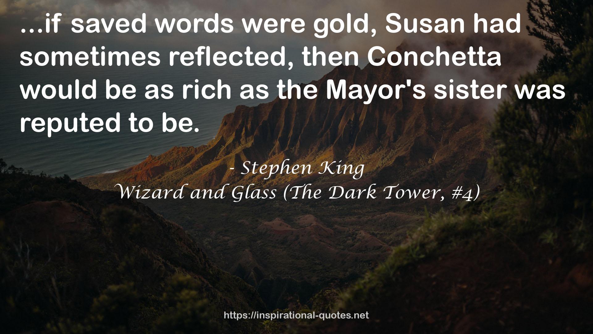 Wizard and Glass (The Dark Tower, #4) QUOTES