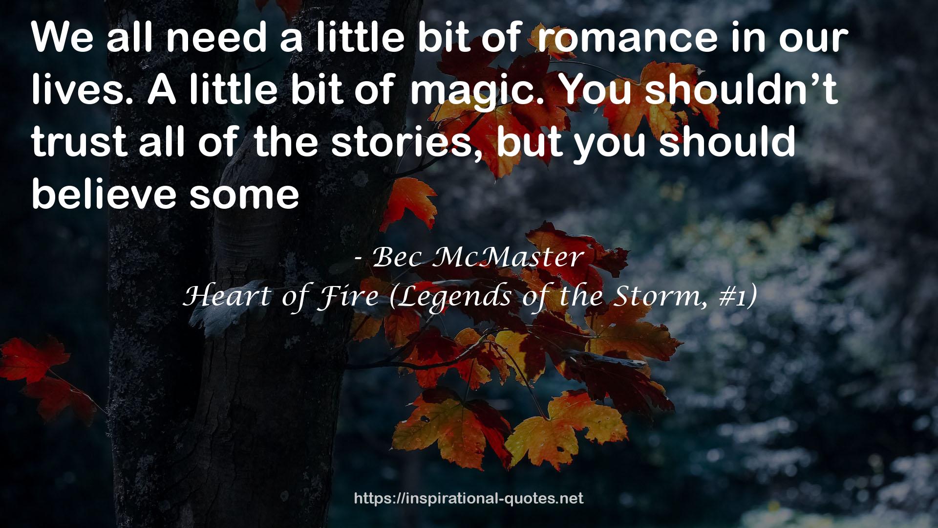 Heart of Fire (Legends of the Storm, #1) QUOTES