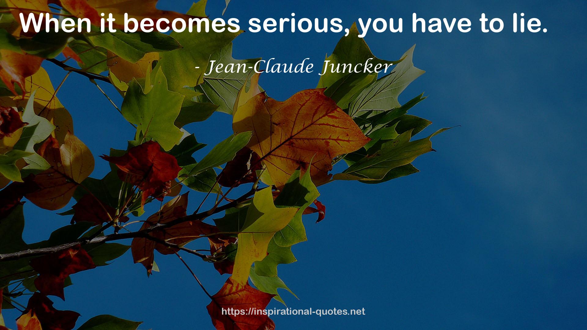 Jean-Claude Juncker QUOTES