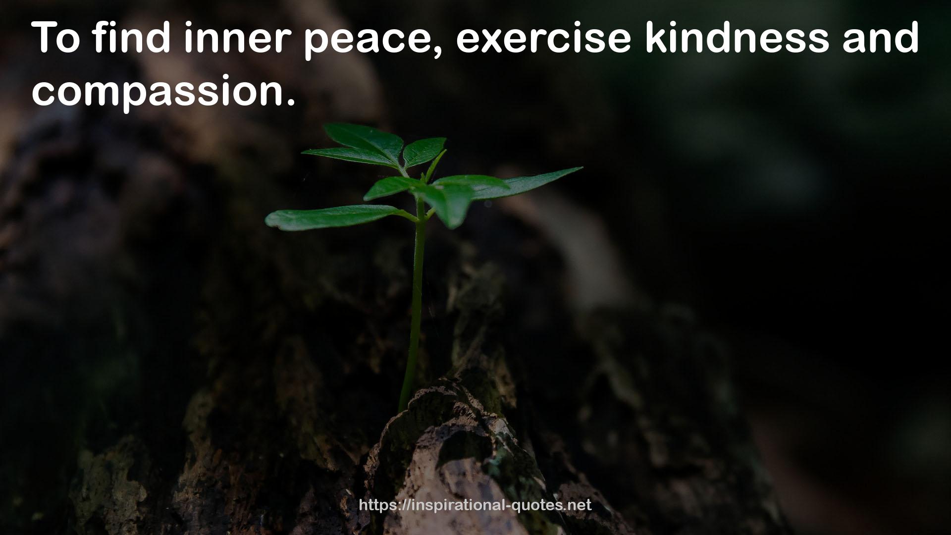 exercise kindness  QUOTES