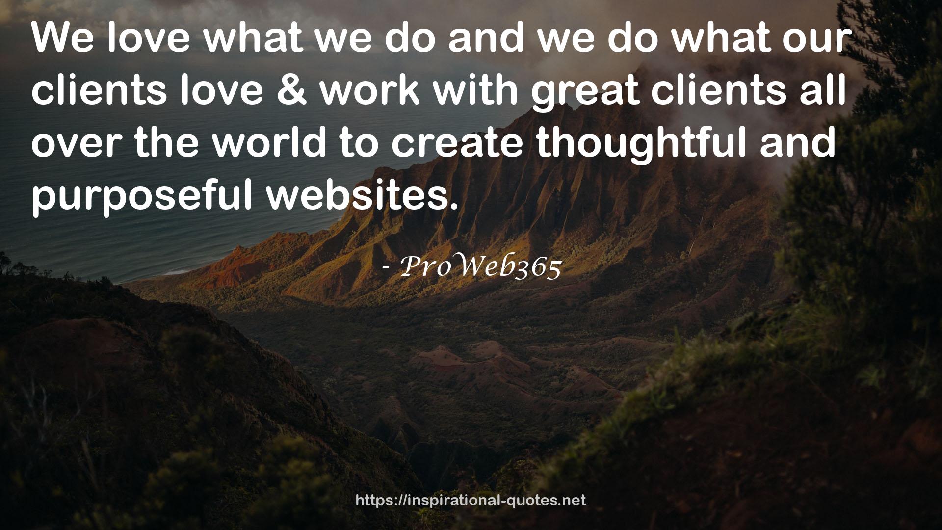 ProWeb365 QUOTES