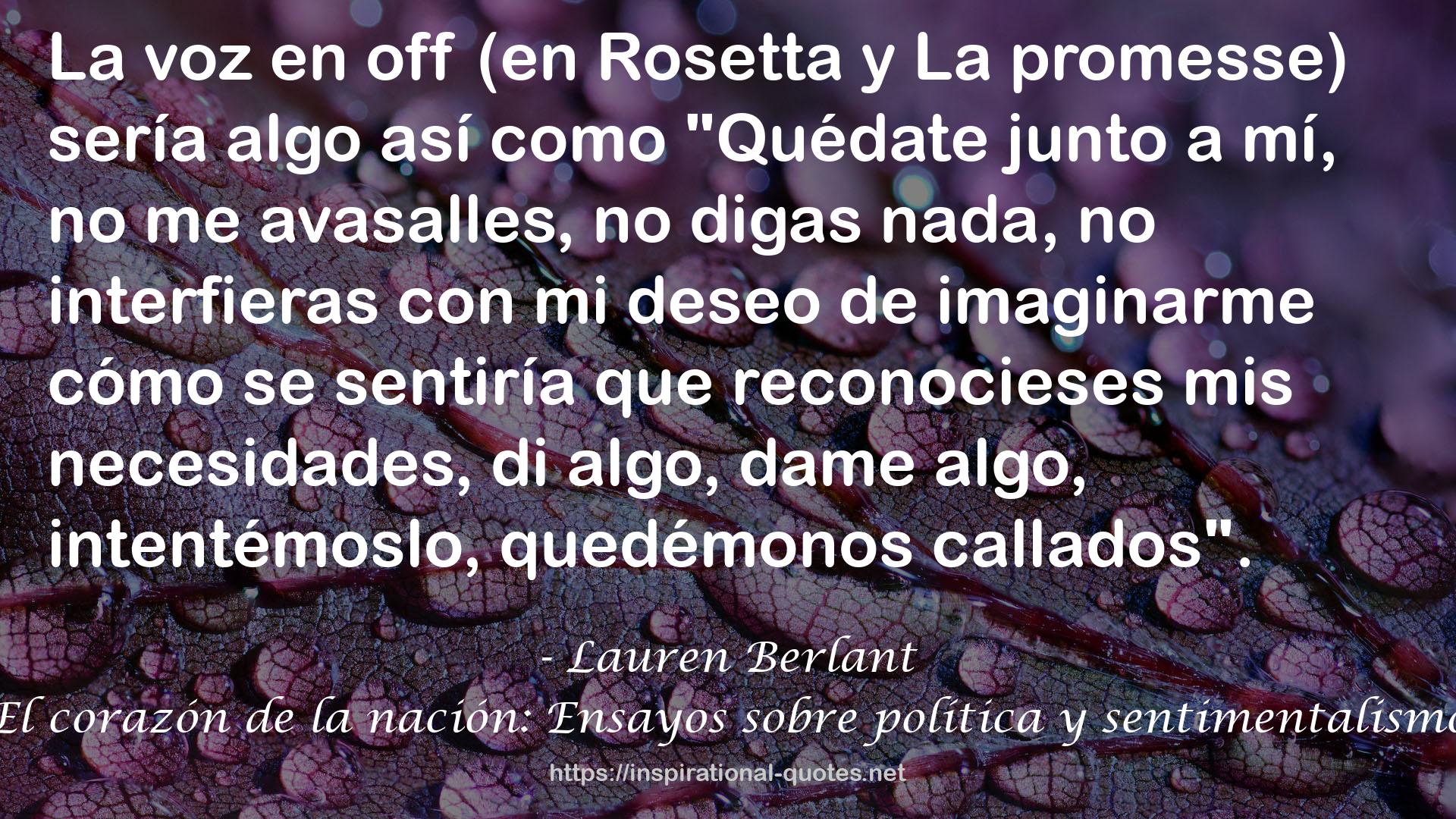 El corazón de la nación: Ensayos sobre política y sentimentalismo QUOTES