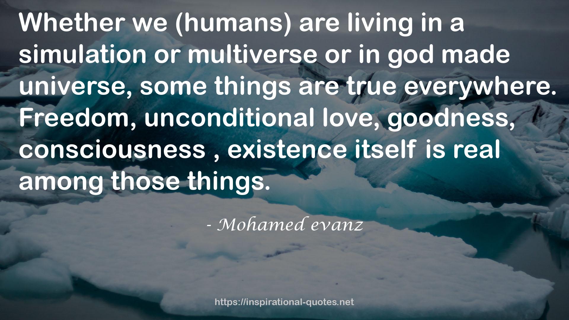 Mohamed evanz QUOTES