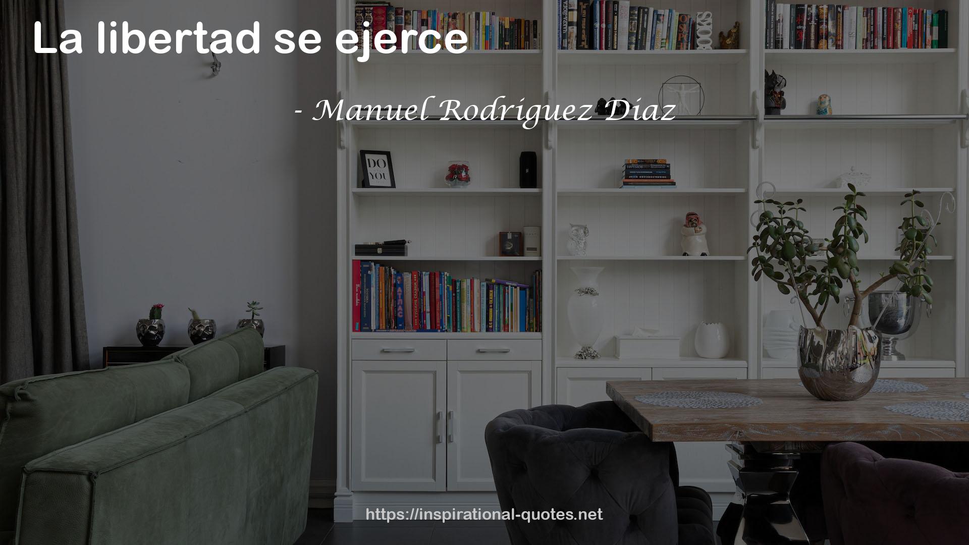 Manuel Rodriguez Diaz QUOTES