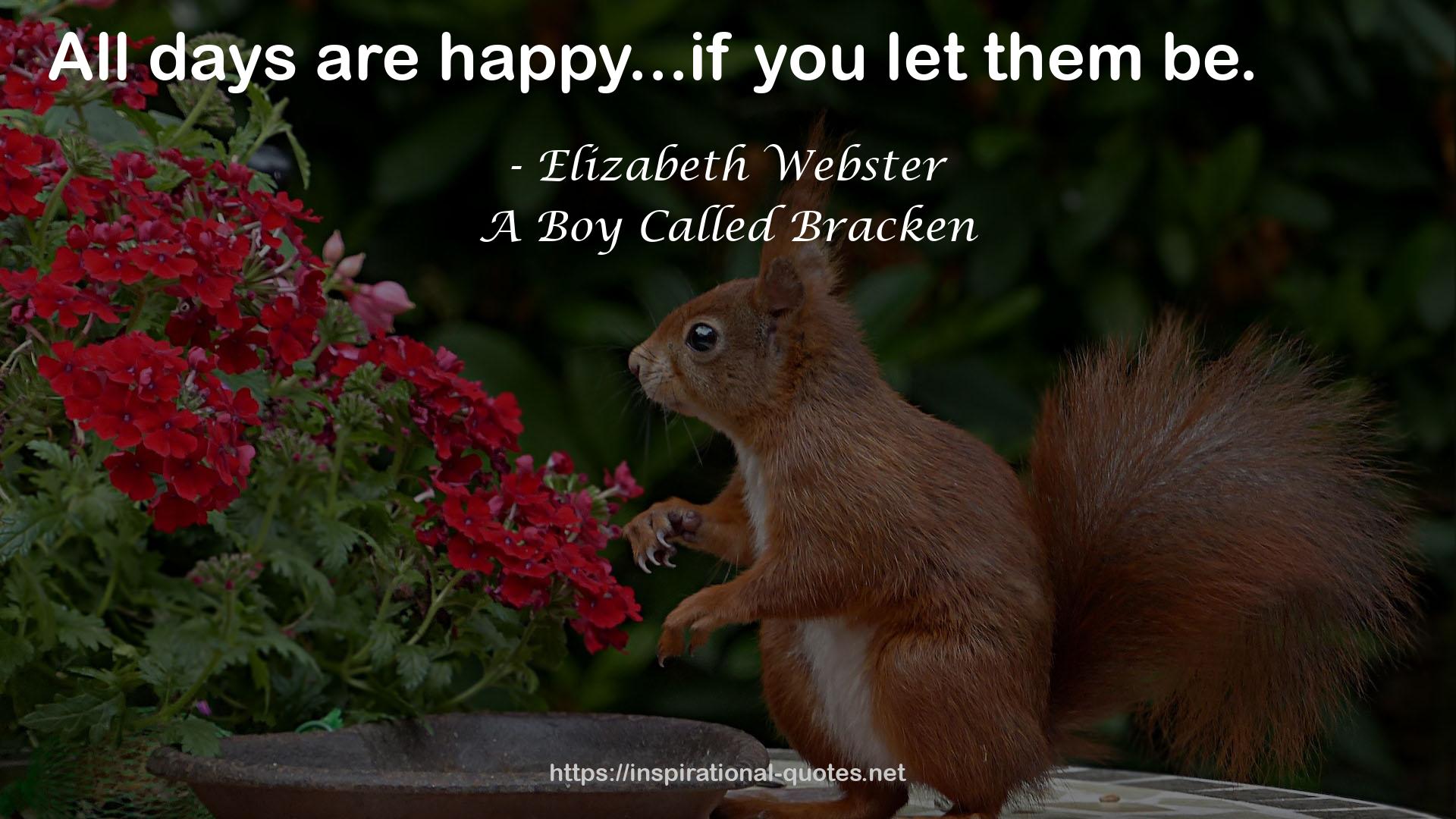 Elizabeth Webster QUOTES