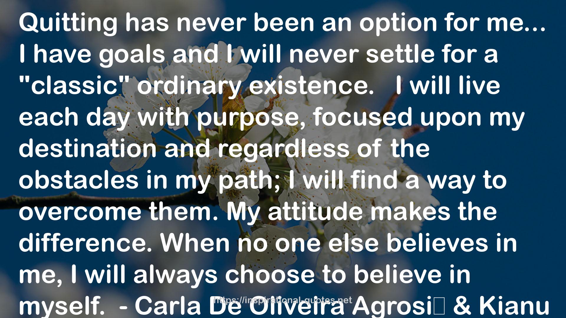 Carla De Oliveira Agrosì & Kianu Starr QUOTES