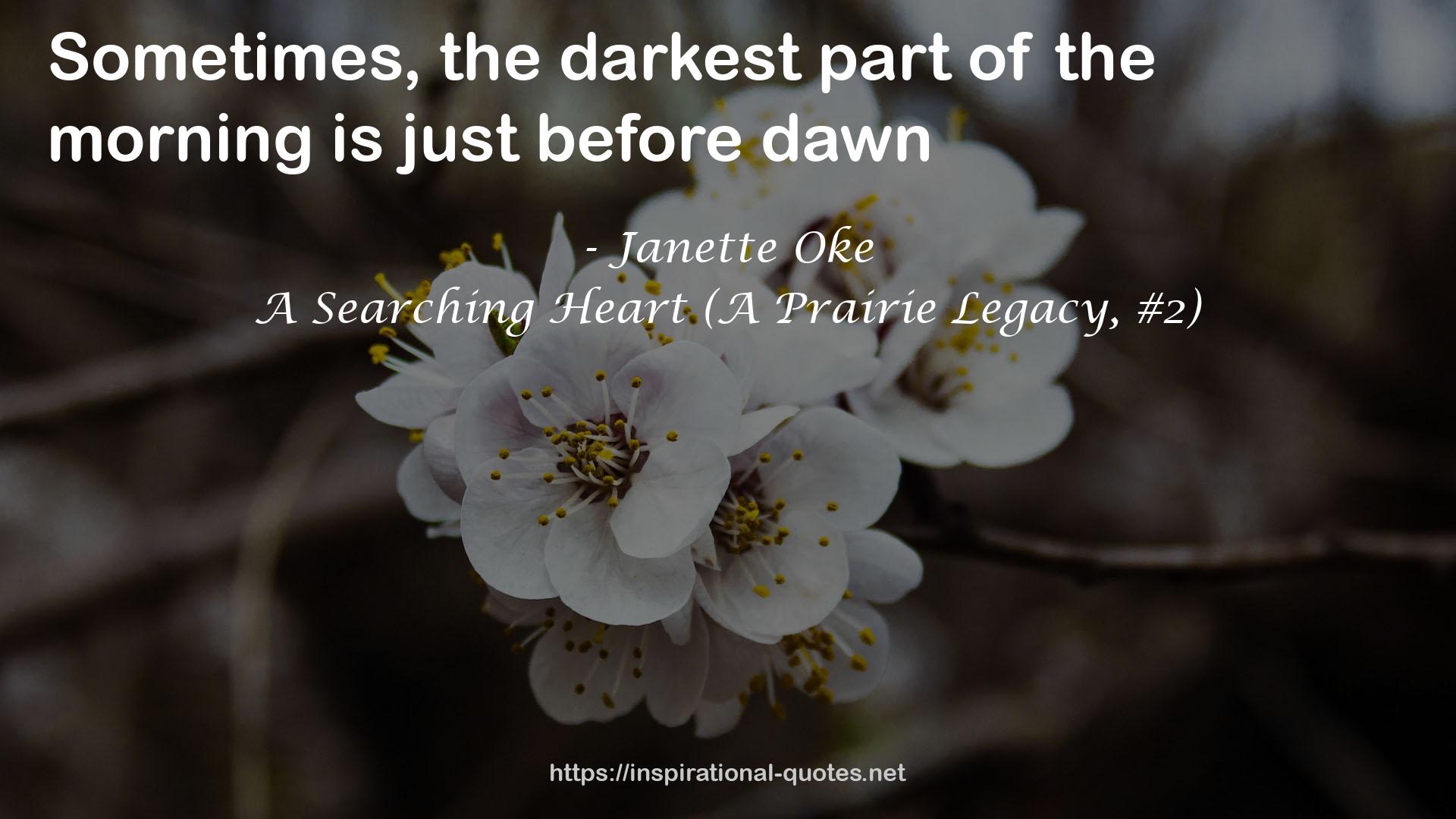 A Searching Heart (A Prairie Legacy, #2) QUOTES