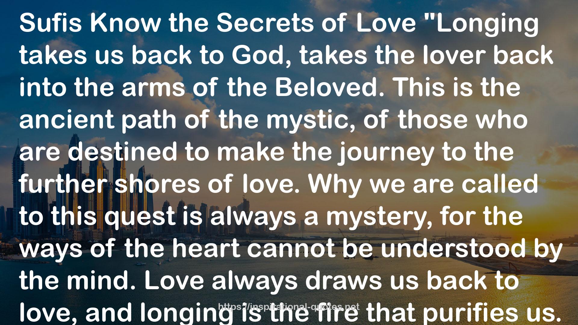 Love Is a Fire: The Sufi's Mystical Journey Home QUOTES