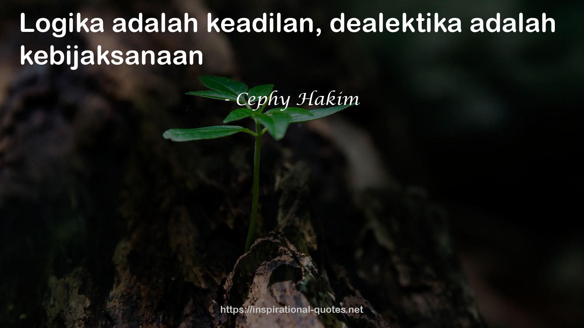 Cephy Hakim QUOTES