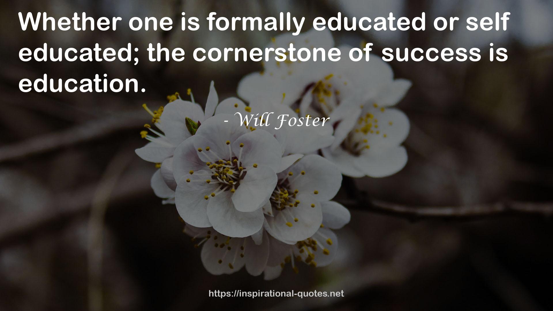 Will Foster QUOTES
