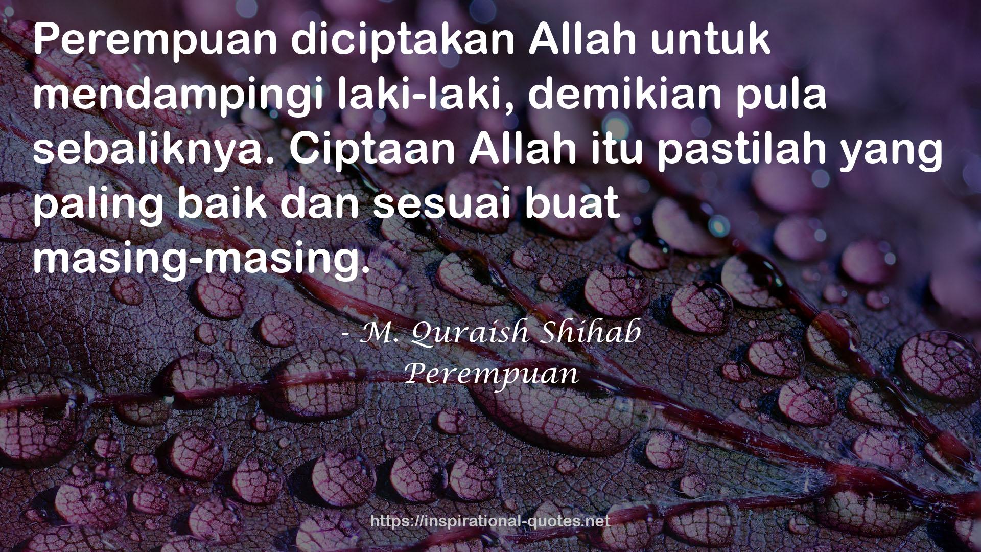 M. Quraish Shihab QUOTES