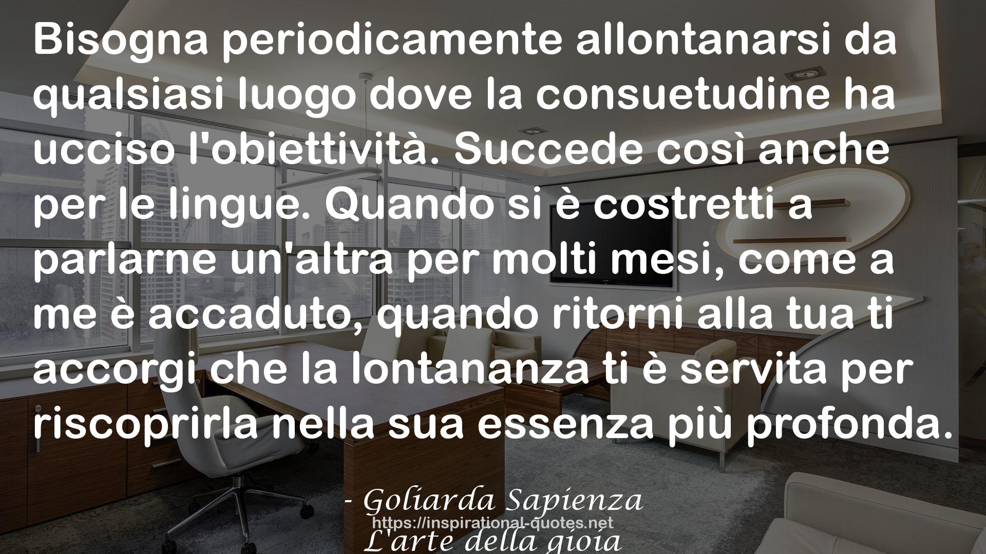 L'arte della gioia QUOTES