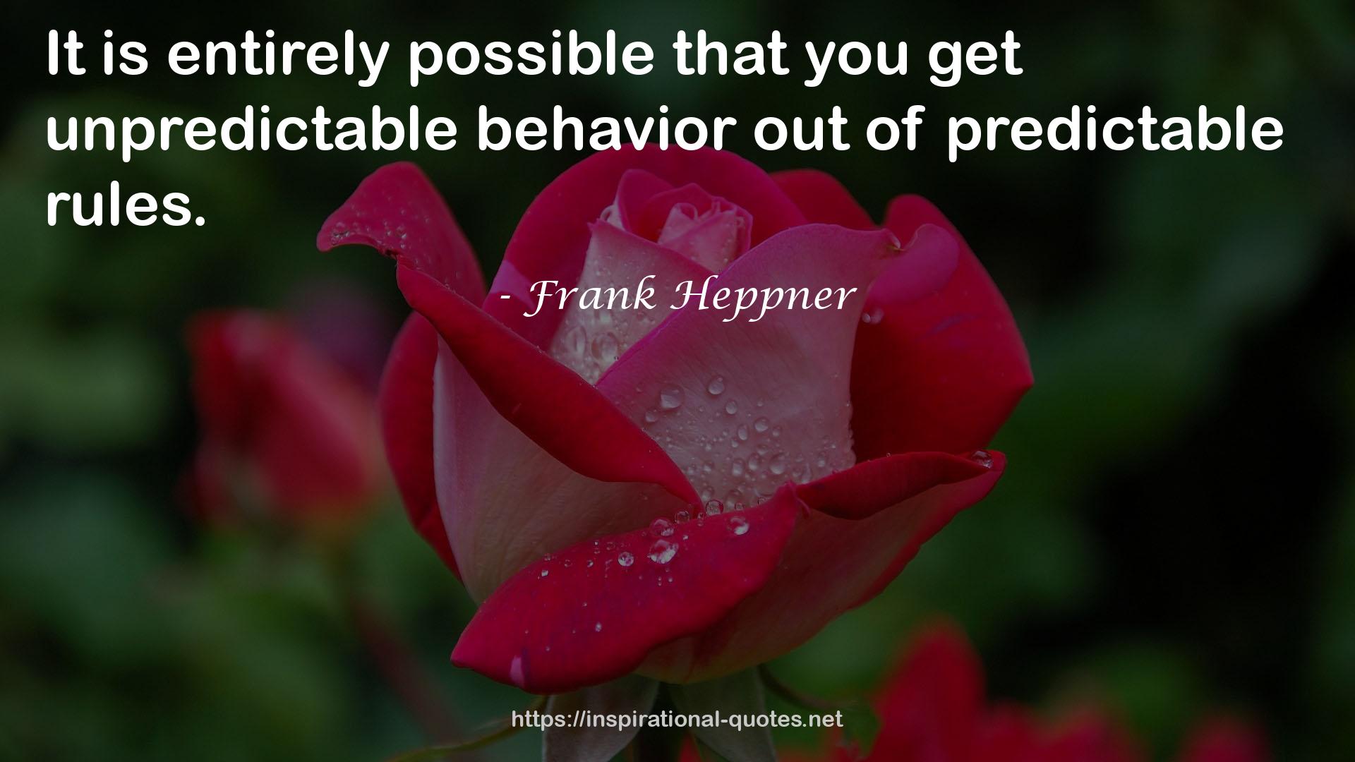 Frank Heppner QUOTES