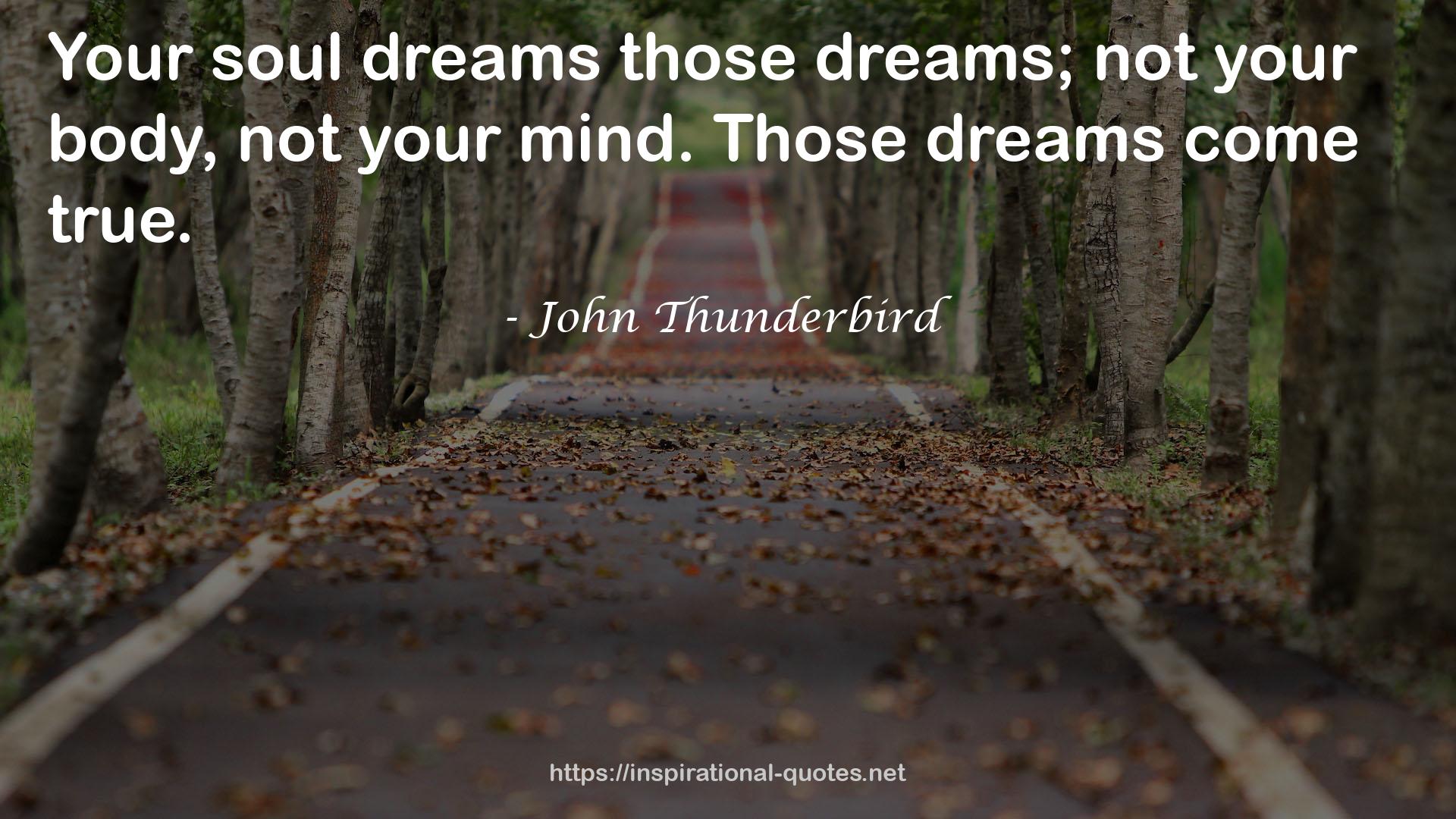 John Thunderbird QUOTES