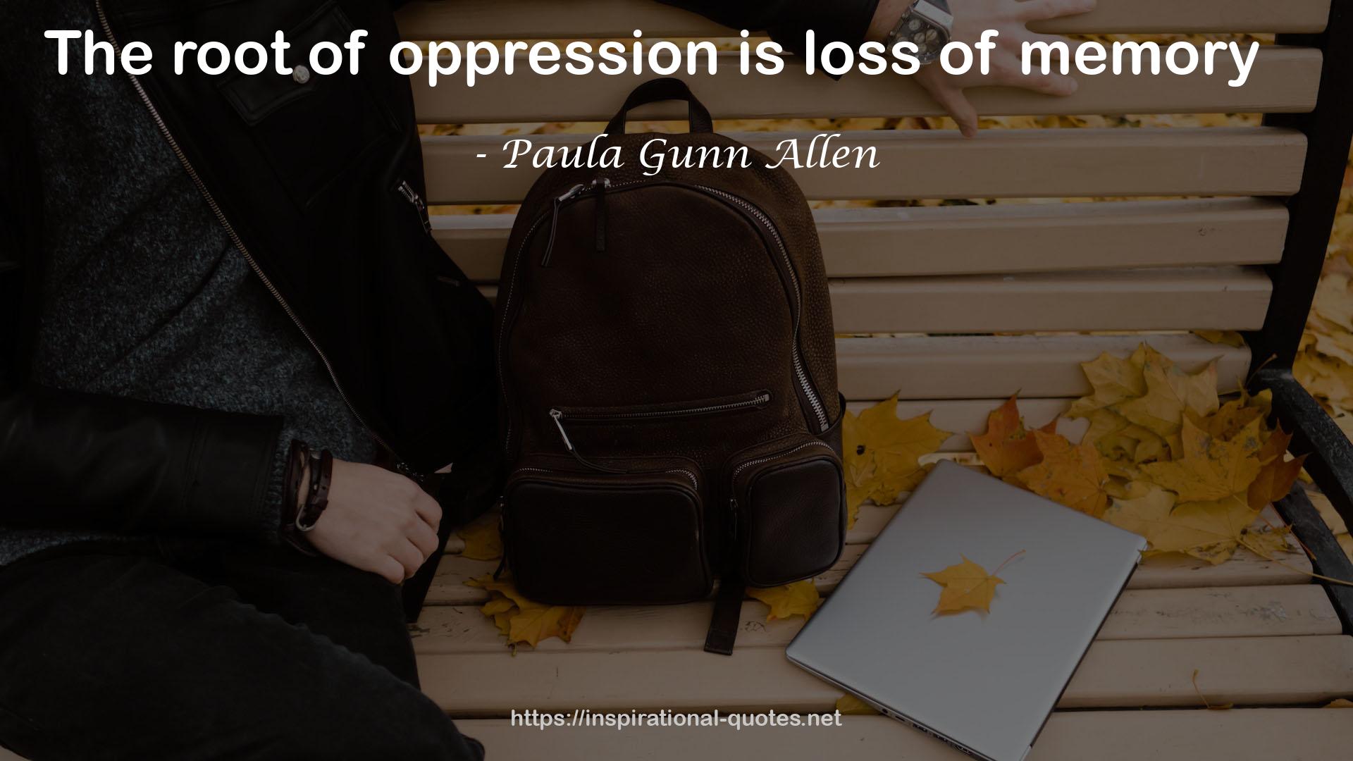 Paula Gunn Allen QUOTES