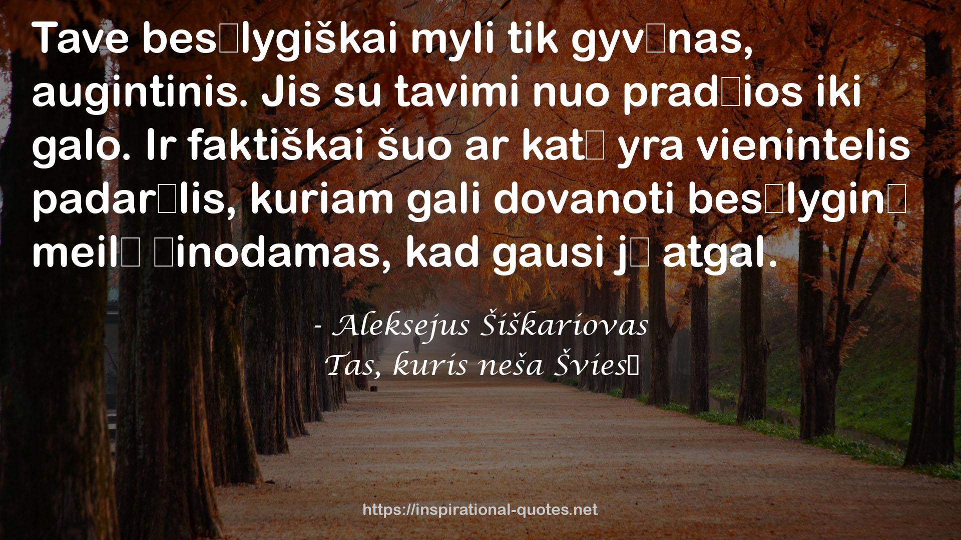 Tas, kuris neša Šviesą QUOTES