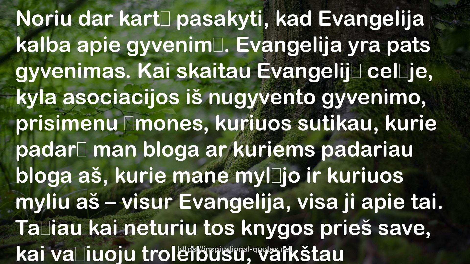 Pradžioje buvo žodis: Biblija vis dar turi ką pasakyti šiandienos žmogui - tau ir man QUOTES